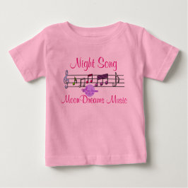 Night Song Pink Baby Tutu Bodysuit Baby T-shirt