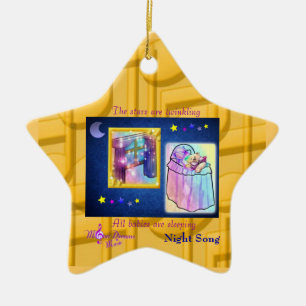 Night Song Star Keramik Keramikornament