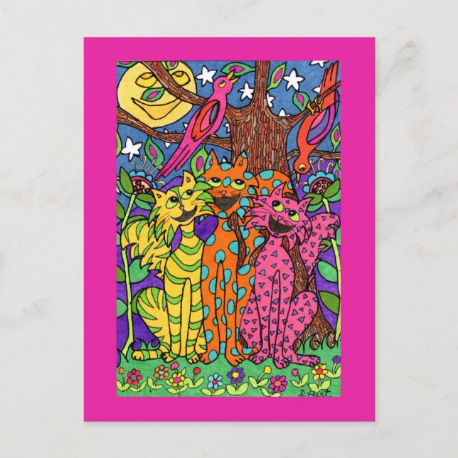 Night Songs Postkarte (Vorderseite)