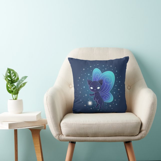 Night Star Fairy Pixie Cat Kissen (Stuhl )