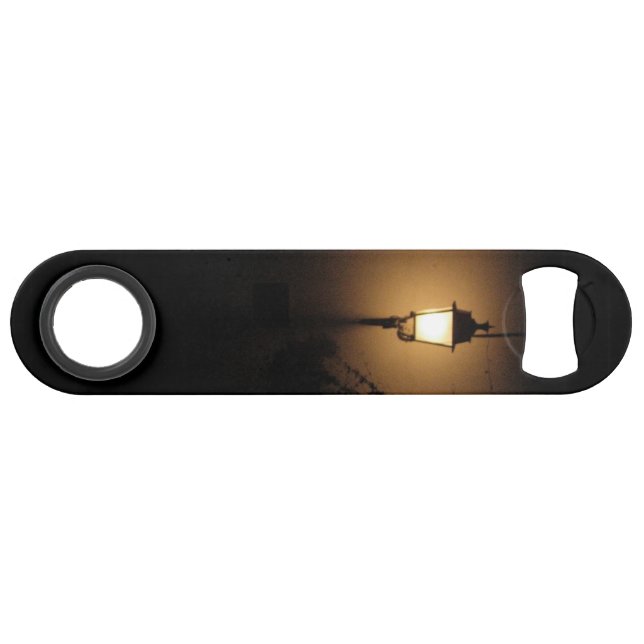 Night Street Lantern Stainless Steel Bottle Opener Speedflaschenöffner (Vorderseite (Horizontal))