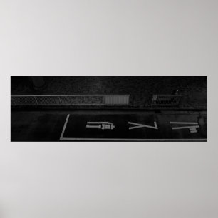 Night Street Scene in Tokio - Städtische Fotografi Poster