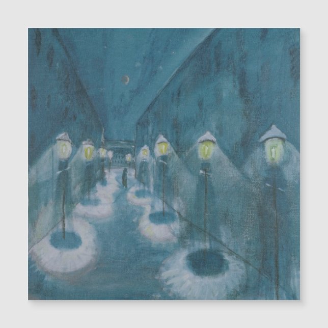 Night Street (Street by Night) (1922) Walter Grama Magnetkarte (Vorderseite)