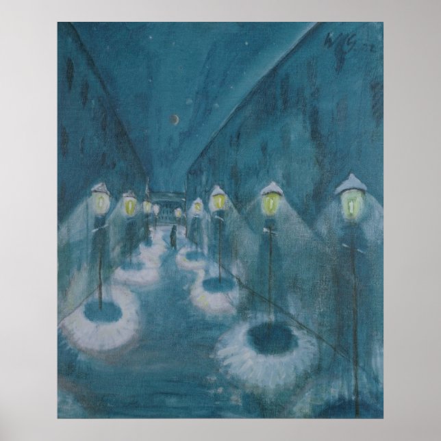 Night Street (Street by Night) (1922) Walter Grama Poster (Vorne)