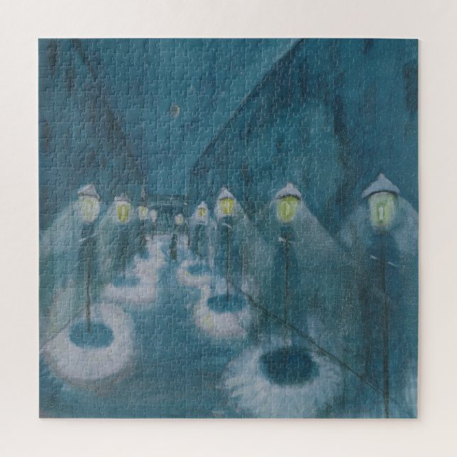 Night Street (Street by Night) (1922) Walter Grama Puzzle (Vertikal)