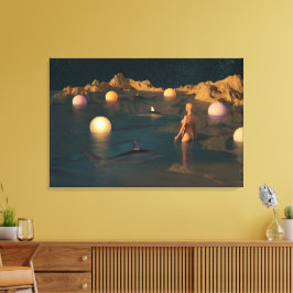 Night Swimming Leinwanddruck