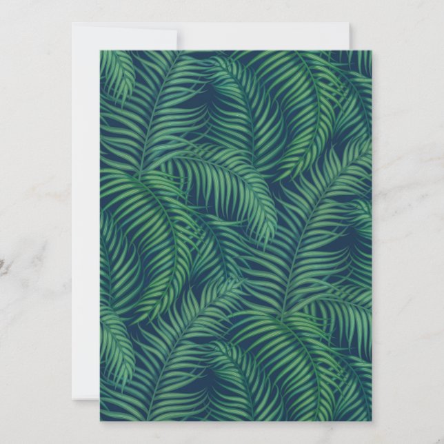 Night Tropical Palm Blätter (Vorderseite)