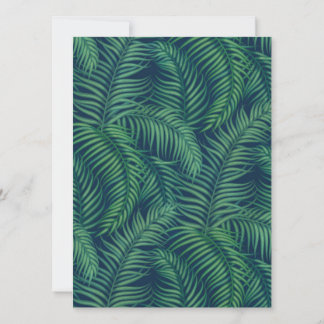 Night Tropical Palm Blätter