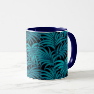 Night Tropical Palm Blätter Tasse