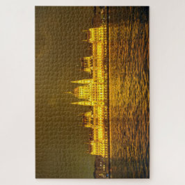 Night View, Hungarian Parliament, Budapest Hungary Puzzle