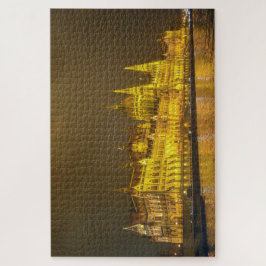 Night View, Hungarian Parliament, Budapest Hungary Puzzle