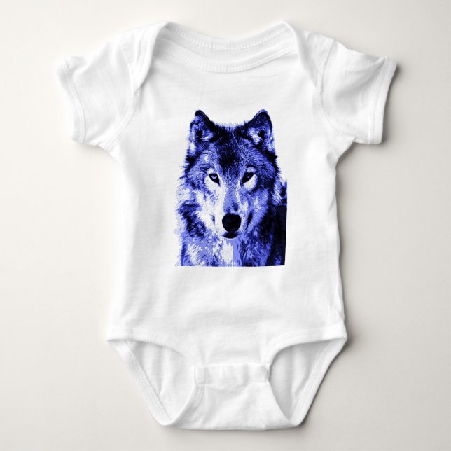 Night Wolf Baby Strampler (Vorderseite)