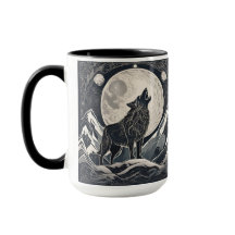 Night Wolf Howl - Mondlicht & Waldästhetik