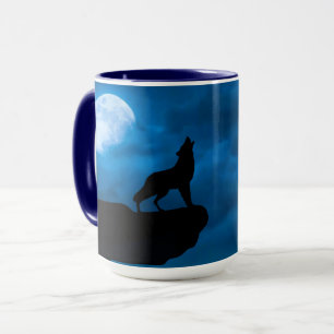 Night Wolfe Keramik Tasse
