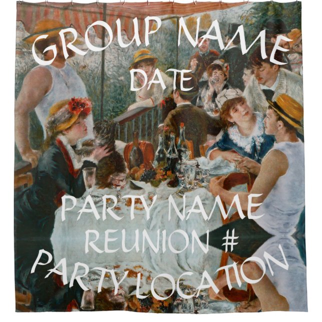 Nightclub Restaurant Bar Tiki Pub Toga 2024 Party Duschvorhang (Vorderseite)