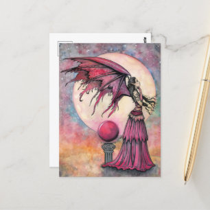 Nightfall Fantasy Fairy Art von Molly Harrison Postkarte