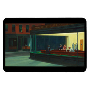 "Nighthawis" von Edward Hopper Magnet