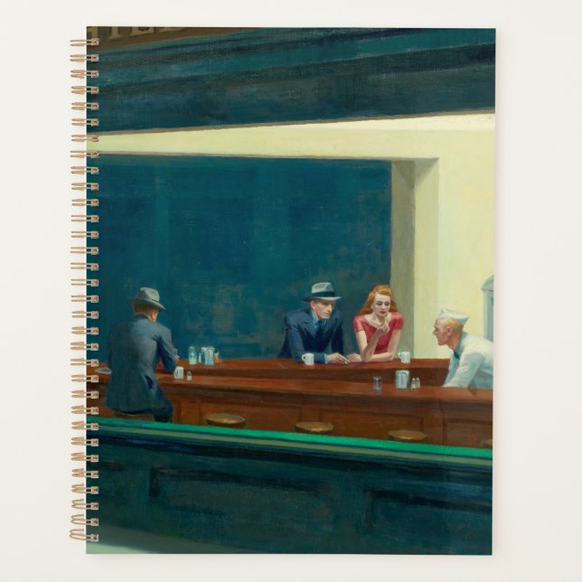Nighthawks 1942 von Edward Hopper Planer (Vorderseite)