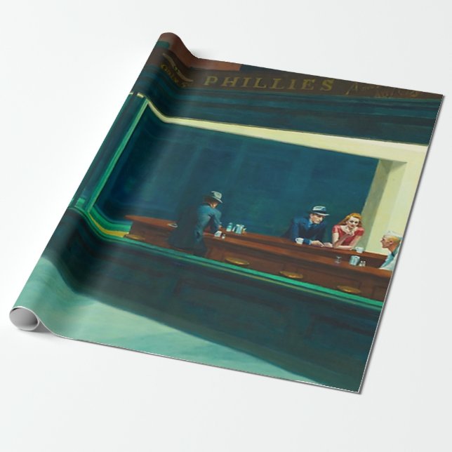 Nighthawks Edward Hopper Geschenkpapier (Ungerollt)