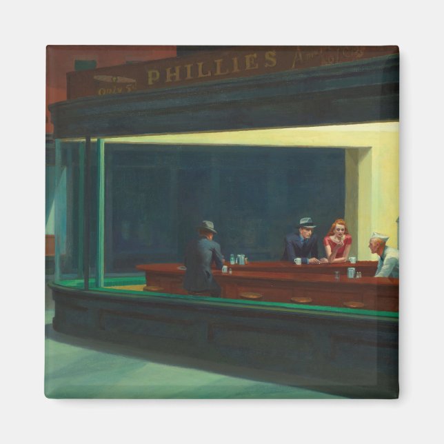 Nighthawks - Edward Hopper Magnet (Vorne)
