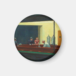 Nighthawks Gemälde von Edward Hopper  Magnet