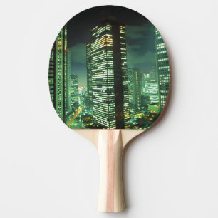 Nightscape, Shinjuku, Tokio, Japan Tischtennis Schläger