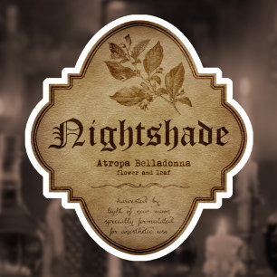 Nightshade Apothecary DC Aufkleber