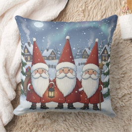 Nighttime Norway Nisse, Throw PIllow Kissen
