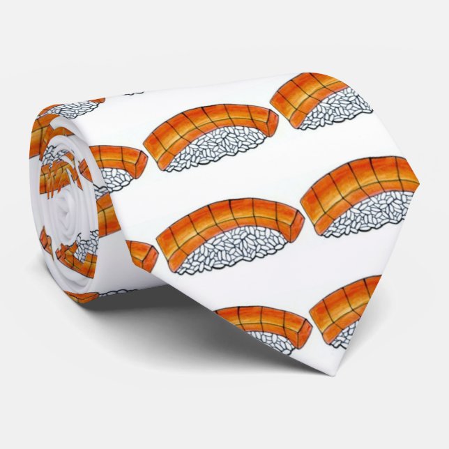 Nigiri Orange Lmon Sushi Rice Japanisches Essen Krawatte (Gerollt)