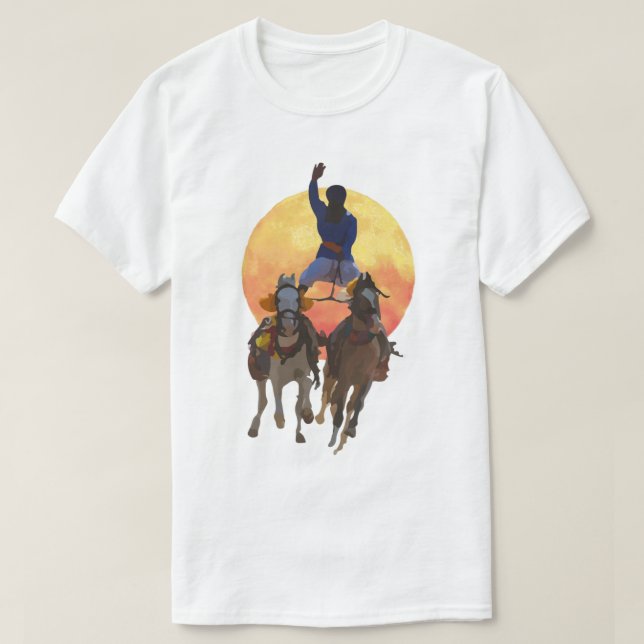 Nihang Singh zu Pferden C T-Shirt (Design vorne)