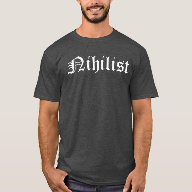 Nihilist gothic logo design T-Shirt (Vorderseite)