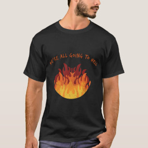 Nihilist-Nihilismus-Feuer-Flammen T-Shirt