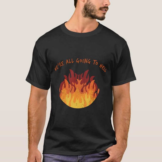 Nihilist-Nihilismus-Feuer-Flammen T-Shirt (Vorderseite)