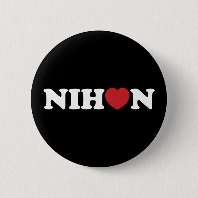 Nihon Liebe Heart Button (Vorderseite)