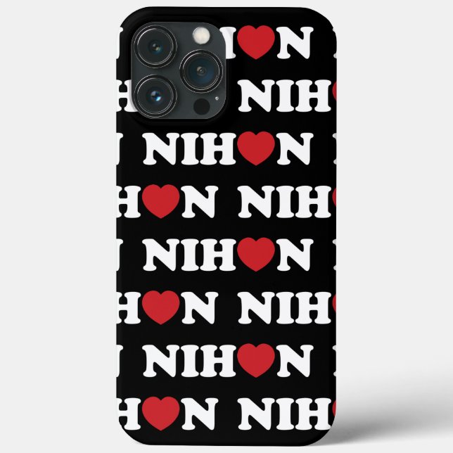 Nihon Liebe Heart Case-Mate iPhone Case (Rückseite)