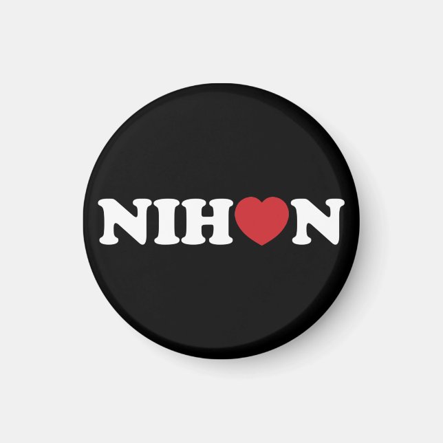 Nihon Liebe Heart Magnet (Vorne)