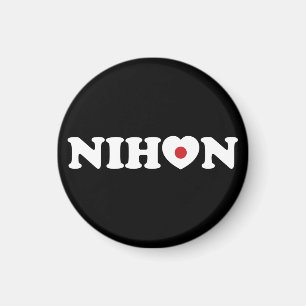 Nihon Liebe Herzenflagge Magnet