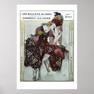 Nijinsky dans La Peri — Ballets Russes Poster