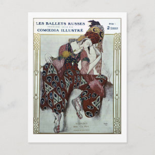 Nijinsky in La Peri — Ballets Russes Postkarte