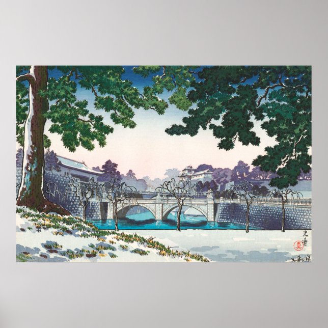 Nijubashi Bridge by Tsuchiya Koitsu Poster (Vorne)