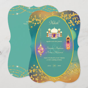 NIKAH - Einladung zur Verzierten Moschee, Aquamari