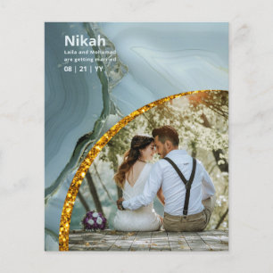NIKAH - Hochzeitbudget Agate Gold Aquamarines FOTO Flyer