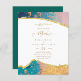 NIKAH Islamic Bismillah Wedding Einladungen Hausha