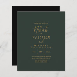 NIKAH - Modernes Green Gold Budget