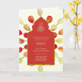 Nikah Walimah Wedding Invitation Program UAWG Karte