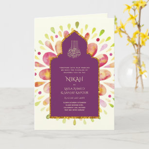 Nikah Walimah Wedding Invitation Program UAWG Karte
