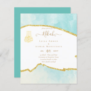 NIKAH Wedding Einladungen Modern Sparkle