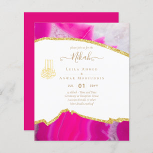 NIKAH Wedding Einladungen Modern Sparkle