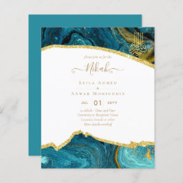 NIKAH Wedding Einladungen Modern Sparkle