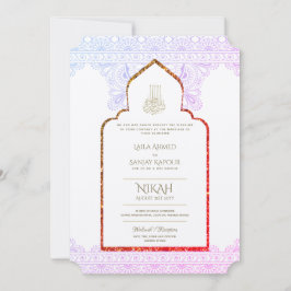 NIKAH Wedding Invite - Verzierte Moschee Walimah Einladung